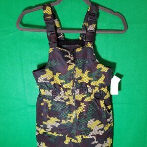 Athletech Snow Bib Pants 5T Camo Ski Insulated Vintage 90s Y2K Kmart NWT